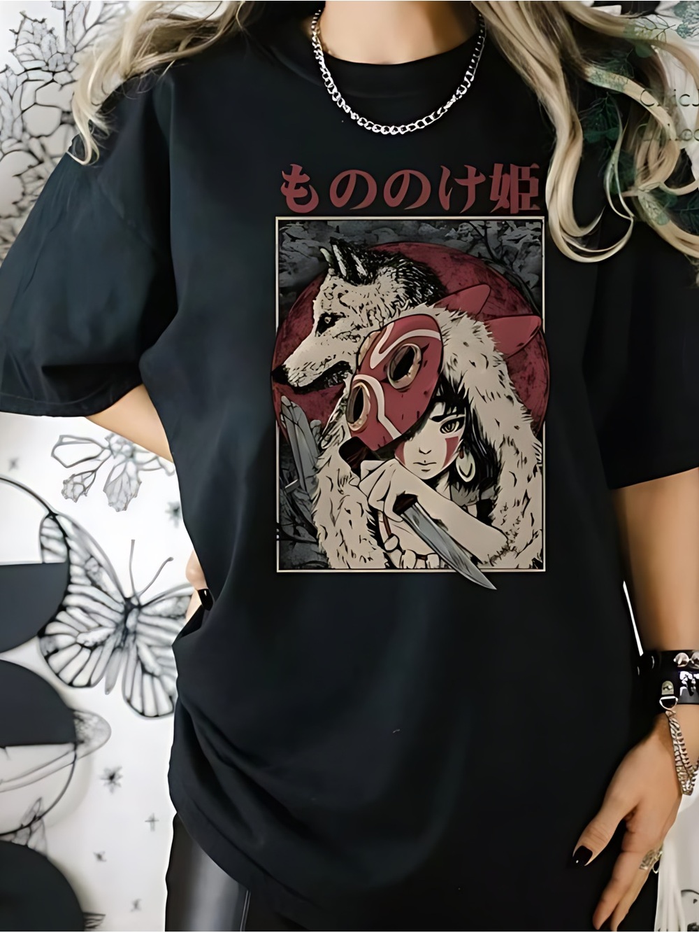 Mononoke Hime shirt, Princess Mononoke, Cartoon Shirt, Hayao Miyazaki, Totoro 05